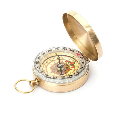 Waterproof DFG298 Brass Compass Multifunctional Antique Compass for Outdoor