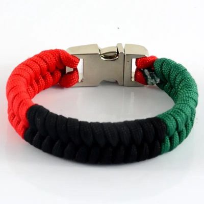 Over 200 Colors Handmade Men Metal Buckle Paracord Bracelet Nylon Rope Survival Bangle