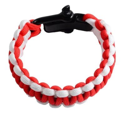 550 Paracord Survival Bracelet Customized Request Adjustable Polyester Rope Wristband