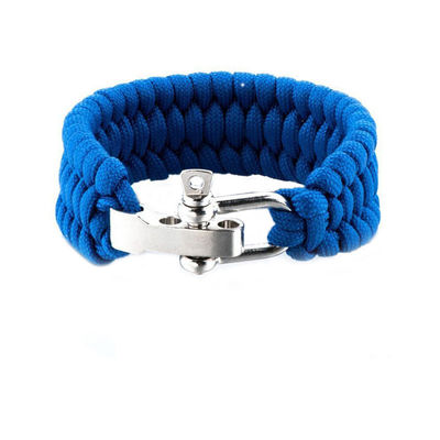 6-8&quot; Paracord Survival U Shackle Wristband for Outdoor Activities in Over 200 Colors