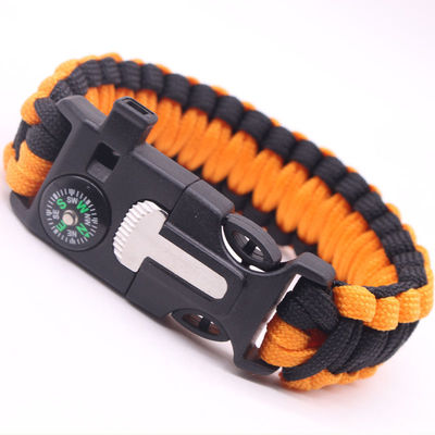 Outdoor Emergency Fire Starter Paracord Survival Bracelet for Backpacking
