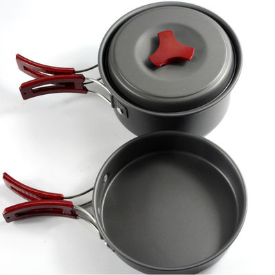 Portable Style Outdoor Aluminum Cooking Pots Set for Picnic and Camping US 6.5/Piece