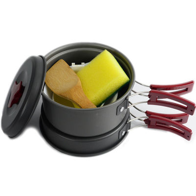 Portable Style Outdoor Aluminum Cooking Pots Set for Picnic and Camping US 6.5/Piece