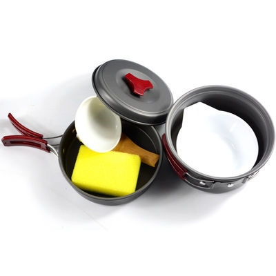 Portable Style Outdoor Aluminum Cooking Pots Set for Picnic and Camping US 6.5/Piece