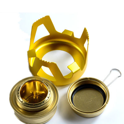 Aluminum Alloy and Copper Backpacking Stove Portable Folding Alcohol Stove for Picnic
