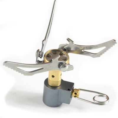 Stainless and Copper Mini Butane Gas Cooking Stove Burner for Outdoor Camping Cooking
