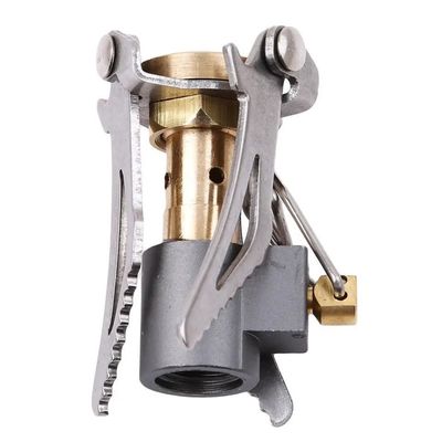 Stainless and Copper Mini Butane Gas Cooking Stove Burner for Outdoor Camping Cooking