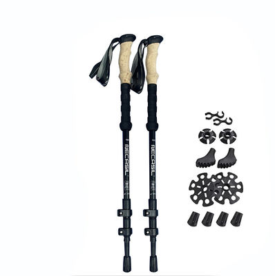 Outdoor Adventures and Hiking Adjustable Folding Trekking Pole Aluminum Walking Stick