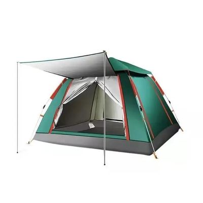 Customized Automatic Camping Tent Waterproof Polyester Silver Coating for Family Outdoor
