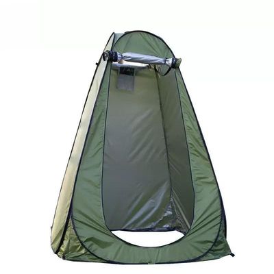 Outdoor Pop up Camping Tent Polyester Silver Coating Toliet Tent Top Style Pup Tent