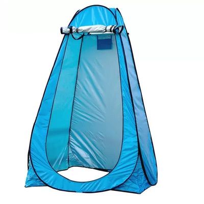 Outdoor Pop up Camping Tent Polyester Silver Coating Toliet Tent Top Style Pup Tent