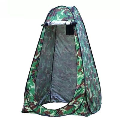 Outdoor Pop up Camping Tent Polyester Silver Coating Toliet Tent Top Style Pup Tent