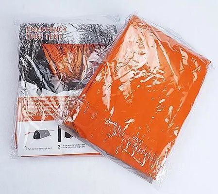 PE Portable Tent Outdoor Survival Emergency Tube Tent for Emergency Preparedness