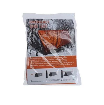 PE Portable Tent Outdoor Survival Emergency Tube Tent for Emergency Preparedness