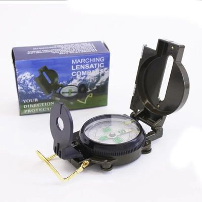 Multifunction Metal Military Style Compass for Camping Hand-hold Carrying Type GSD556