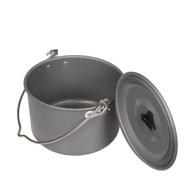 Portable Style Outdoor Camping Cookware Set Non-Stick Aluminum Picnic Hanging Cooking Pot
