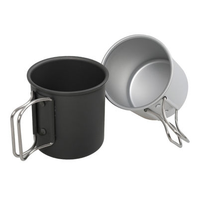Portable Lightweight Aluminum Camping Coffee Mug Folding Cup with 1 Piece Min.Order