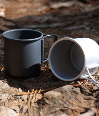 Portable Lightweight Aluminum Camping Coffee Mug Folding Cup with 1 Piece Min.Order