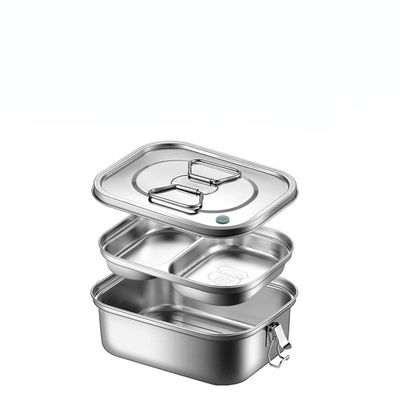 Customization Outdoor Stainless Steel Lunch Box Portable Metal School Food Container