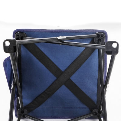 Outdoor Camping Fishing Chairs Portable Lightweight Folding Chair with Armrest in Blue