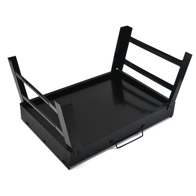 Stainless Steel BBQ Grill Folding Portable Barbecue Charcoal Grill for Picnic in Black