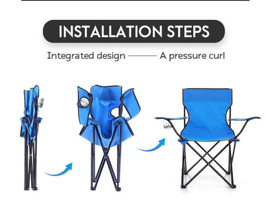 Rotary Lightweight Camping Folding Chair Outdoor Foldable Oxford Picnic Fishing Chair