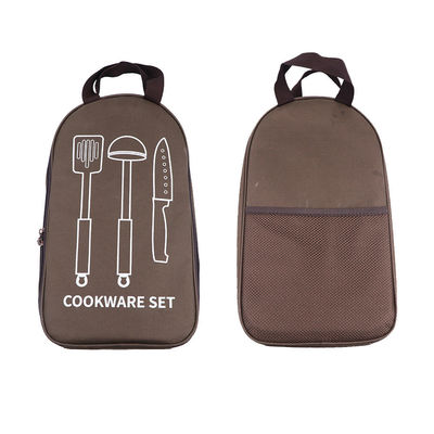 Outdoor Camping Stainless Steel Tableware Set Kitchen Utensil Storage Bag Customization