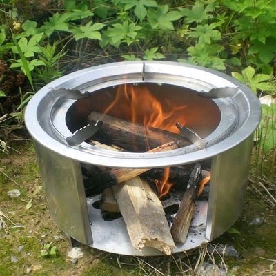 Windproof Stainless Steel Large Portable Picnic Camping Wood Burning Stove for Barbecue