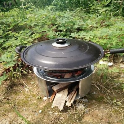 Windproof Stainless Steel Large Portable Picnic Camping Wood Burning Stove for Barbecue