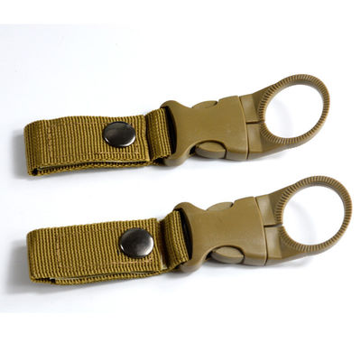 Outdoor Tactical Nylon Strap Keychain Water Bottler Holder Clip for Customized Request