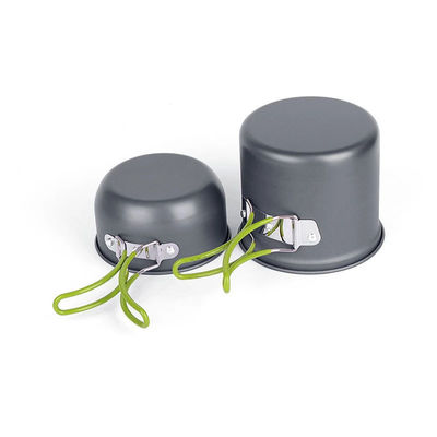 Outdoor Camping Hiking Picnic Aluminum Alloy 12X16cm Backpacking Cooking Pot Mess Kit