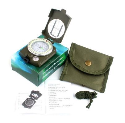 Outdoor BK00923 Special Professional Metal Tactical Compass with Multifunctional Design