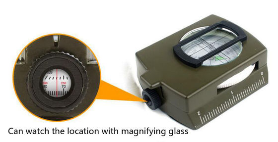 Outdoor BK00923 Special Professional Metal Tactical Compass with Multifunctional Design