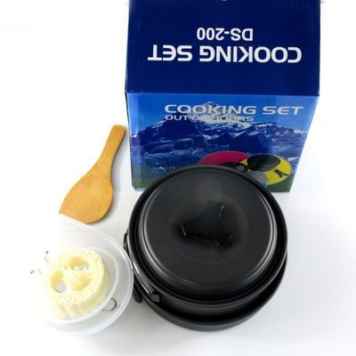 Outdoor Aluminum Non Stick Cookware Set for Camping Cooking Pot Convenient US 0.580kg