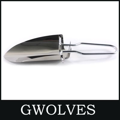 22.5X6.3cm Stainless Steel Folding Mini Garden Hand Shovel for Outdoor Survival Gear