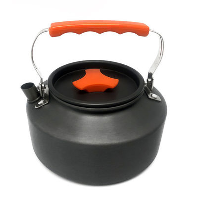Grey Green Handle Portable Style Non Stick Aluminum Picnic Cooking Pot Set for Camping