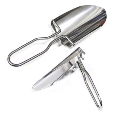 Mini Stainless Steel Folding Shovel Multi-functional for Camping and Gardening Needs