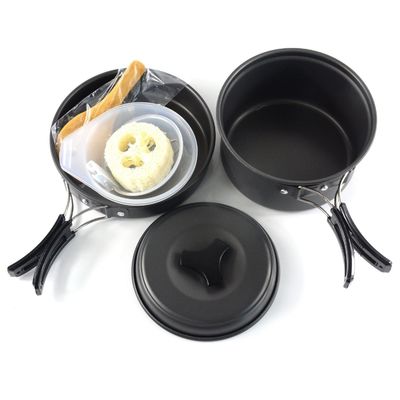 1 Pan Portable Style Camping Aluminum Cookware Set Essential for Outdoor Cooking
