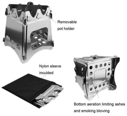 Convenient Wood Stove for Camping and Picnic Package Size 18.00cm * 16.00cm * 15.00cm