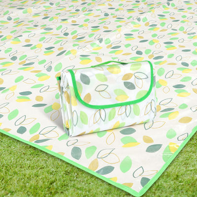 Outdoor Camping Oxford Picnic Blanket Foldable Waterproof Beach Mat for Customization