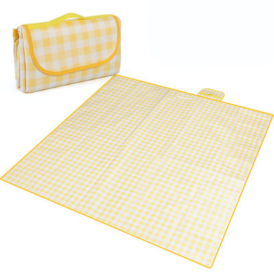 Outdoor Camping Oxford Picnic Blanket Foldable Waterproof Beach Mat for Customization