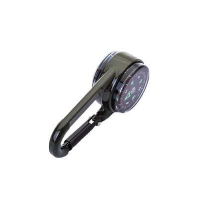 Portable Metal Carabiner Compass for Outdoor Camping Survival Digital Display Methods