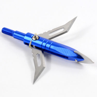 4.3X2.5cm Portable 100 Grain Metal Broadhead for Bow Archery Outdoor Hunting Arrow Head