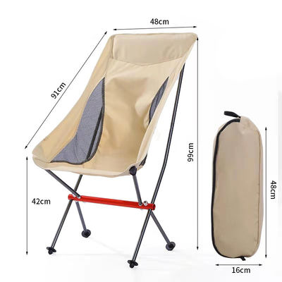 1.400kg Package Gross Weight Aluminum Alloy Folding Camping Chair for Outdoor Leisure
