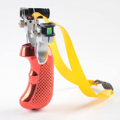 Conical Arrowhead Metal Hunting Slingshot with Laser Light Sight Powerful Shooting