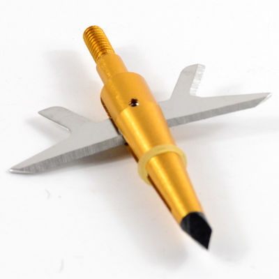 Bow Arrow Silver 100grain Hunting Broadhead Stainless Steel Arrow Head for Archery