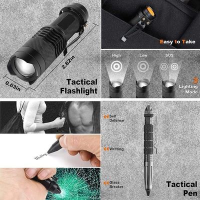 Outdoor Camping Survival Gear Tool Sos First Aid Kit Emergency Survival Kit 24cm