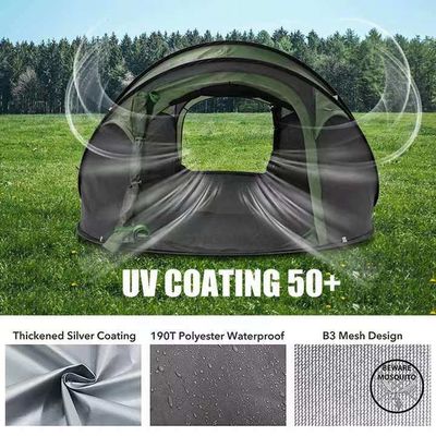 Waterproof Instant Tent for Camping All Season Automatic Pop up Tent Capacity ≤2
