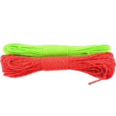 4mm Diameter Reflective 7 Strand Paracord 100FT Polyester 550 Parachute Cord Rope