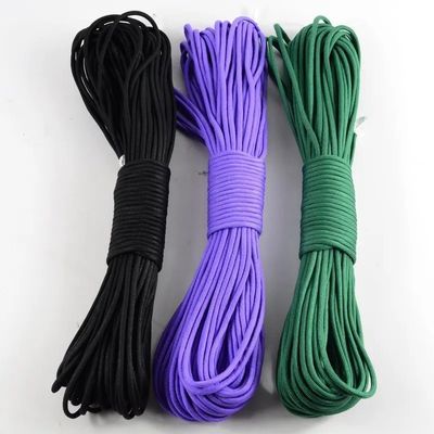 Customization 100FT 7 Inner Strand 550 Polyester Paracord Parachute Cord Camping Rope